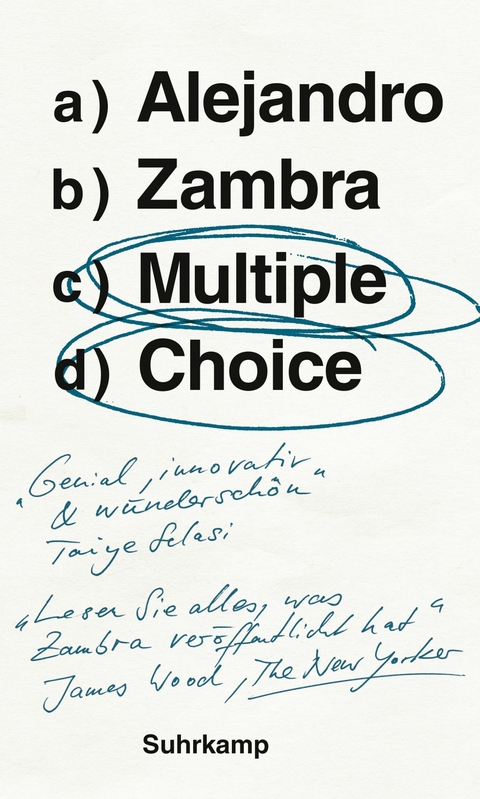 Multiple Choice -  Alejandro Zambra