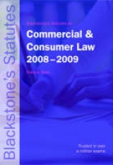 Blackstone's Statutes on Commercial and Consumer Law - Rose, Francis