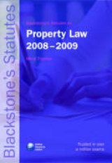 Blackstone's Statutes on Property Law - Thomas, Meryl