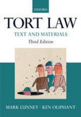 Tort Law - Lunney, Mark; Oliphant, Ken