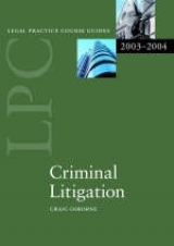 LPC Criminal Litigation - Osborne, Craig