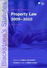 Blackstone's Statutes on Property Law - Thomas, Meryl