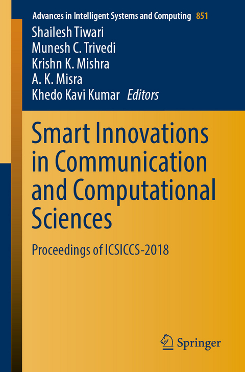 Smart Innovations in Communication and Computational Sciences - 