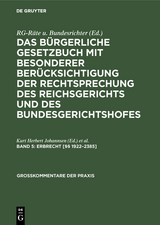 Erbrecht [§§ 1922–2385] - 