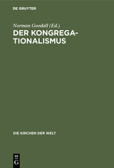 Der Kongregationalismus - 