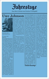 Jahrestage 1 - Uwe Johnson