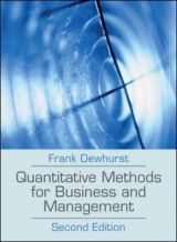Quantitative Methods for Business and Management - Dewhurst, Frank