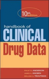 Handbook of Clinical Drug Data - Anderson, Philip; Knoben, James; Troutman, William