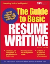 The Guide to Basic Resume Writing - Public Library Association; Vgm, Editors Of