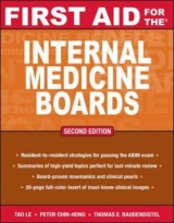 First Aid for the Internal Medicine Boards - Le, Tao; Chin-Hong, Peter; Baudendistel, Tom