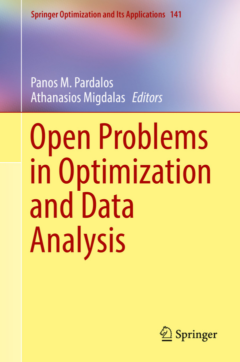 Open Problems in Optimization and Data Analysis - 