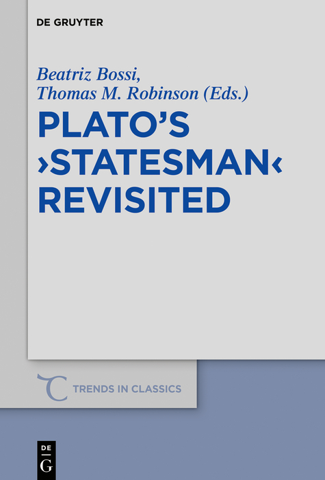 Plato’s ›Statesman‹ Revisited - 