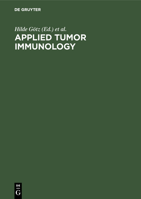 Applied tumor immunology - 