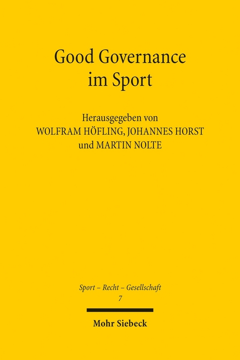 Good Governance im Sport - 