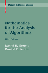 Mathematics for the Analysis of Algorithms - Daniel H. Greene, Donald E. Knuth