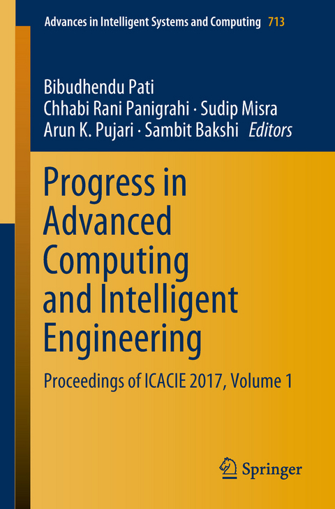 Progress in Advanced Computing and Intelligent Engineering - 
