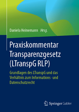Praxiskommentar Transparenzgesetz (LTranspG RLP) - 