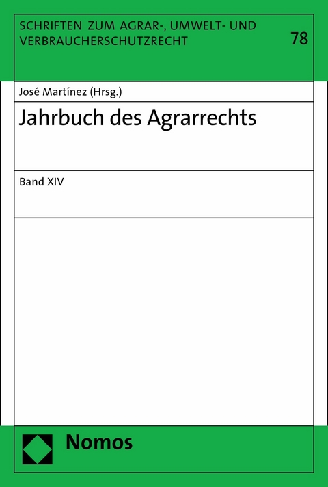 Jahrbuch des Agrarrechts - 