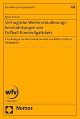 Vertragliche Weiterveräußerungsbeschränkungen von Fußball-Bundesligatickets - Björn Schulz