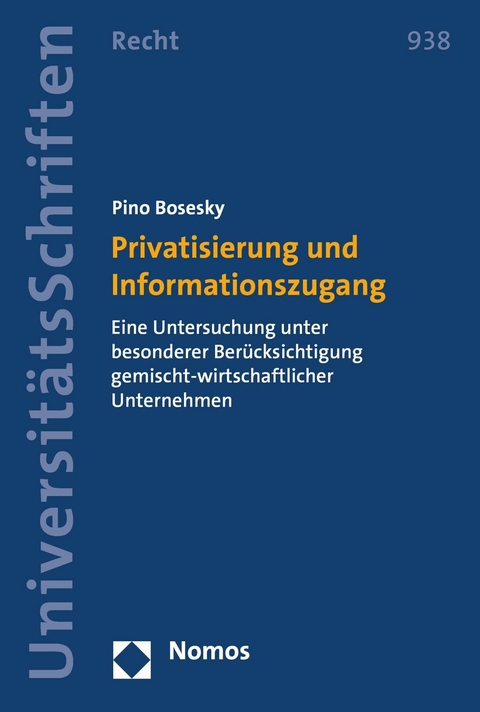 Privatisierung und Informationszugang - Pino Bosesky