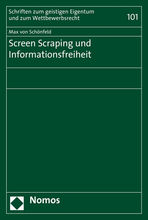 Screen Scraping und Informationsfreiheit -  Max von Schönfeld