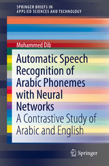 Automatic Speech Recognition of Arabic Phonemes with Neural Networks - Mohammed Dib