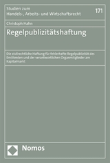 Regelpublizitätshaftung - Christoph Hahn