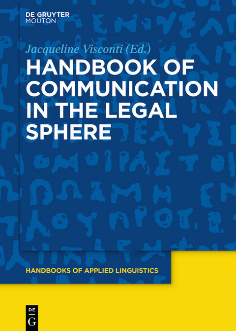 Handbook of Communication in the Legal Sphere - 