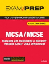 MCSA/MCSE 70-290 Exam Prep - Scales, Lee
