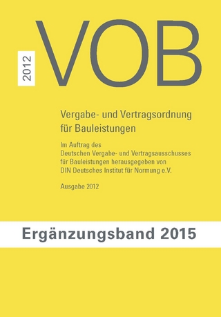 VOB Vergabe- und Vertragsordnung für Bauleistungen - DIN e. V.