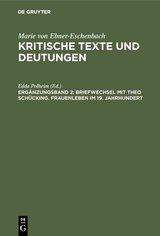 Briefwechsel mit Theo Schücking. Frauenleben im 19. Jahrhundert - 