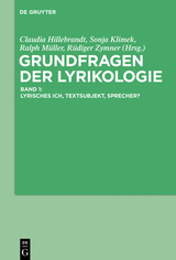 Grundfragen der Lyrikologie 1 - 