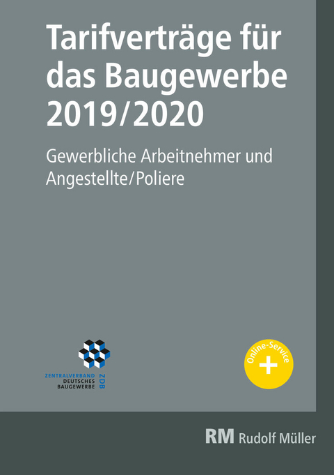 Tarifverträge für das Baugewerbe 2019/2020 - E-Book (PDF) -  Heribert Jöris