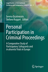 Personal Participation in Criminal Proceedings - 