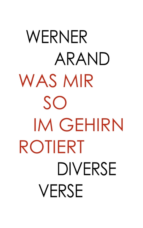 Was mir so im Gehirn rotiert - Werner Arand