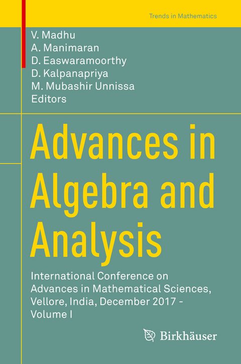 Advances in Algebra and Analysis - 