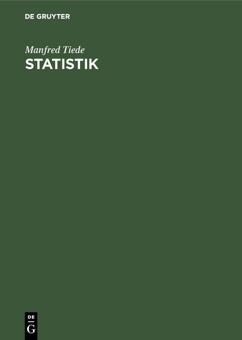 Statistik - Manfred Tiede