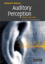 Auditory Perception - Warren, Richard M.