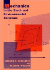 Mechanics in the Earth and Environmental Sciences - Middleton, Gerard V.; Wilcock, Peter R.