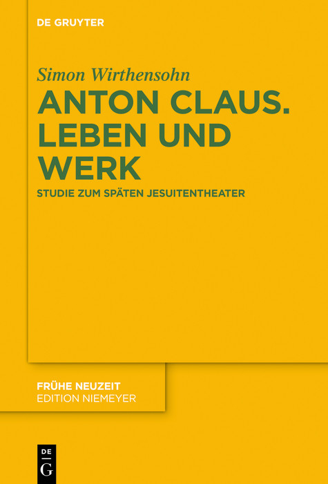 Anton Claus. Leben und Werk -  Simon Wirthensohn