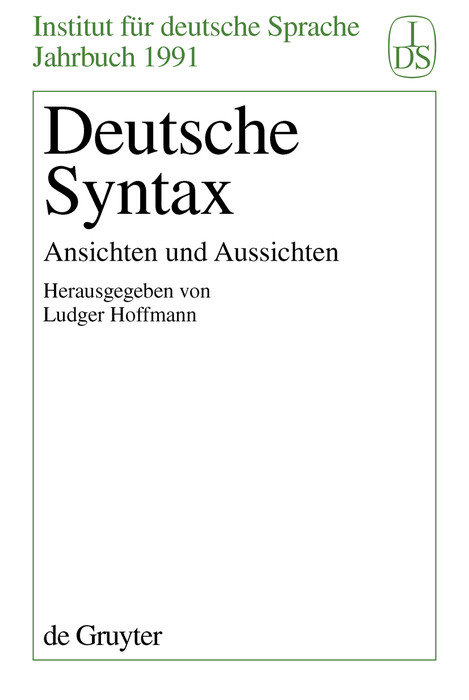 Deutsche Syntax - 