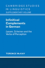 Infinitival Complements in German - McKay, Terence