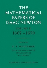 The Mathematical Papers of Isaac Newton: Volume 2, 1667-1670 - Newton, Isaac; Whiteside, D. T.