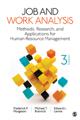 Job and Work Analysis - Frederick P. P. Morgeson, Michael T. T. Brannick, Edward L. L. Levine