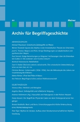 Archiv für Begriffsgeschichte. Band 44 - 