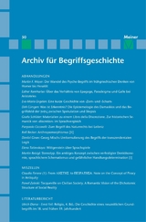 Archiv für Begriffsgeschichte. Band 50 - 