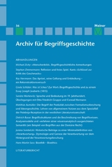 Archiv für Begriffsgeschichte. Band 56 - 