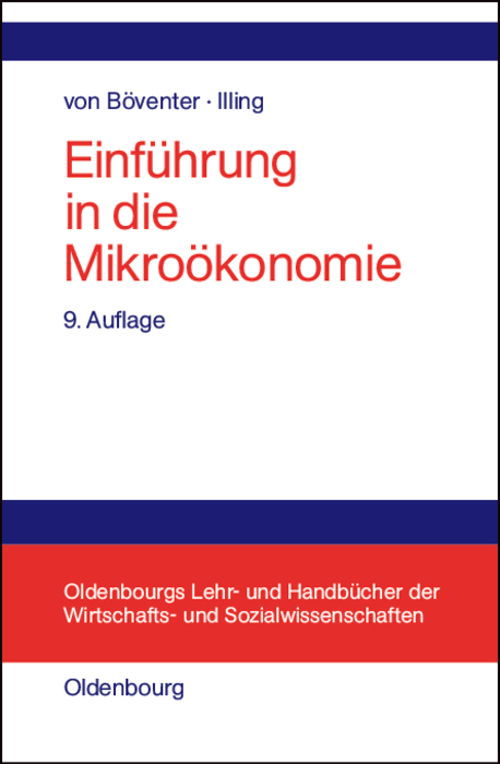 Einführung in die Mikroökonomie - Edwin von Böventer, Gerhard Illing