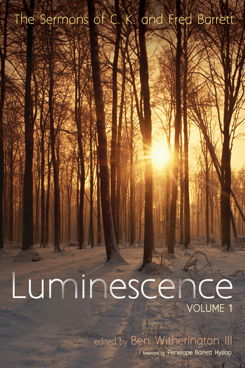 Luminescence, Volume 1 - C. K. Barrett, Fred Barrett