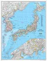 Japan And Korea Flat - Maps, National Geographic